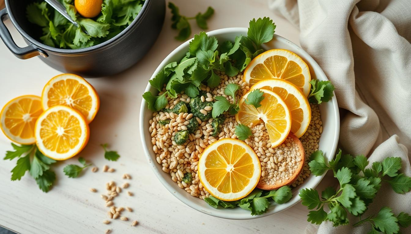 Home cook preparing ingredients in the kitchen